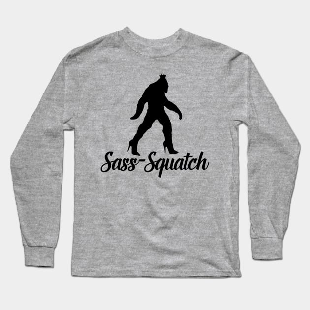 Sass Squatch Long Sleeve T-Shirt by AngryMongoAff